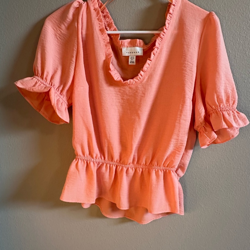 Topshop Cropped Shirt